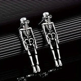 Skeleton Design Dangle Earrings