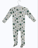 Ski Bamboo Zipper Footie