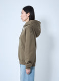 Saint Laurent Women Hooded Logo Motif Sweatshirt