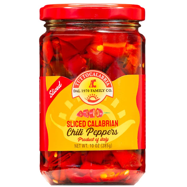 TuttoCalabria Sliced Calabrian Chili Peppers, 10 oz