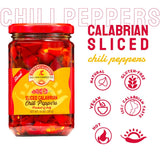 TuttoCalabria Sliced Calabrian Chili Peppers, 10 oz