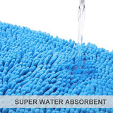 Slip-Resistant Shag Anna Chenille Soft Absorbent Bath Mat Bathroom Rug 17" x 24"
