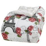 Sloane Street Paris Rose Eiffel Tower Reversible Bed in a Bag