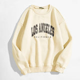 Slogan Graphic Thermal Lined Sweatshirt