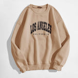 Slogan Graphic Thermal Lined Sweatshirt