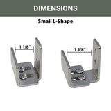 U Channel Wall Mounted Barn Door Guide
