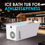CSC Smart 1-Piece Freestanding Full-Body All-In-One Cold Plunge Tub With Built-In Water Chiller (SAK56280)
