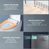 Smart Auto Dual Flush Tankless Toilet With Heated Bidet, Auto Open And Close (SAK37415)