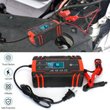 Smart Automatic Battery Charger with LCD Display