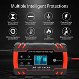 Smart Automatic Battery Charger with LCD Display