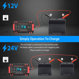 Smart Automatic Battery Charger with LCD Display