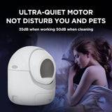 Smart Automatic Litter Box, Self -Cleaning Cat Litter Box for Multiple Cats