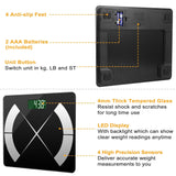 Smart Body Composition Scale Fat Monitor Digital APP Scale BMI Health Analyzer for Valentines Gift Spring Exerciser