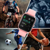 Smart Watch Fitness Tracker with Heart Rate, Blood Pressure, Blood Oxygen, Sleep Tracking & More