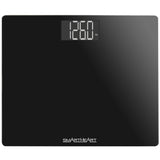 SmartHeart Wide Platform Digital Scale, Up to 551 lbs, Black