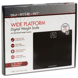 SmartHeart Wide Platform Digital Scale, Up to 551 lbs, Black