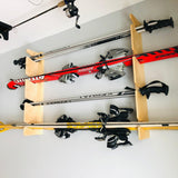 Wall-Mounted Ski Rack