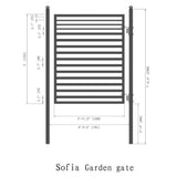 5FT Heavy-Duty Sofia Powder-Coated Galvanized Steel Pedestrian Gate (SAK12567)
