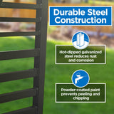 5FT Heavy-Duty Sofia Powder-Coated Galvanized Steel Pedestrian Gate (SAK12567)