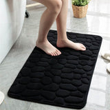 Soft Memory Foam Non Slip Cobblestone Embossing Bath Mat