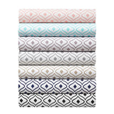 Soft Two-Tone Diamond Print Deep Pocket Sheet Sets