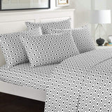 Soft Two-Tone Diamond Print Deep Pocket Sheet Sets