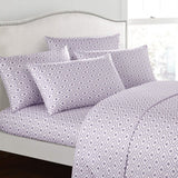 Soft Two-Tone Diamond Print Deep Pocket Sheet Sets
