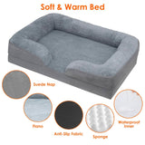 Soft Warm Plush Puppy Cozy Nest Sofa Non-Slip Bed Cushion Mat