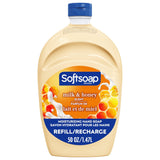 Softsoap Antibacterial Liquid Hand Soap Refill, White Tea & Berry Scented Hand Soap, 50 Ounce(Packaging May Vary)