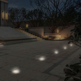 Solar LED Disk Lights IP44 Water Resistant Light Sensor