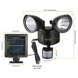 Solar Lights 22 LEDs Outdoor Security