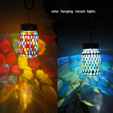 Solar Mosaic LED Waterproof Outdoor Hanging Lanterns