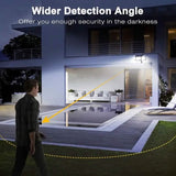 Solar Outdoor Lights 333 LEDs Motion Sensor Lights 4 Heads