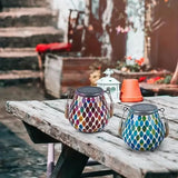 Solar Outdoor Mosaic Lantern