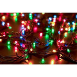 Solar-Powered 100 LED Fairy Light String - Assorted Colors