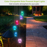Solar Powered Angel Lights Wind Chimes LED Color Changing