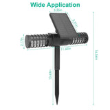 Solar Powered Bug Zapper LED Mosquito Killer Lamp