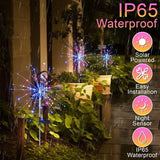 Solar-Powered Garden Lights with 60 LED and 8 Lighting Modes