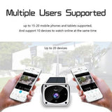 Solar Powered IP Camera with Rechargable Batteries HD 1080p Loop Recording