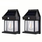 Solar-Powered Motion-Sensor Outdoor Wall Light