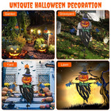 Solar Powered Scarecrow Shape Stake Light Halloween Decoration