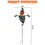 Solar Powered Scarecrow Shape Stake Light Halloween Decoration