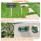 Solar Ultrasonic Animal Repeller Motion Sensor
