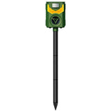 Solar Ultrasonic Animal Repeller with Flame Light USB Charge Motion Sensor