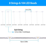 Solar Umbrella Outdoor String Light