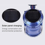 Solar USB Charging Tent Light + Fan