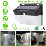 Solar Wall Light Outdoor 206 LEDs PIR Motion Sensor Lamp