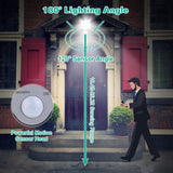 Solar Wall Light Outdoor Beads PIR Motion Sensor Remote Control Wireless Lamps