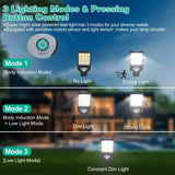 Solar Wall Light Outdoor Beads PIR Motion Sensor Remote Control Wireless Lamps