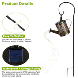 Solar Watering Can Powdered String Light Stake